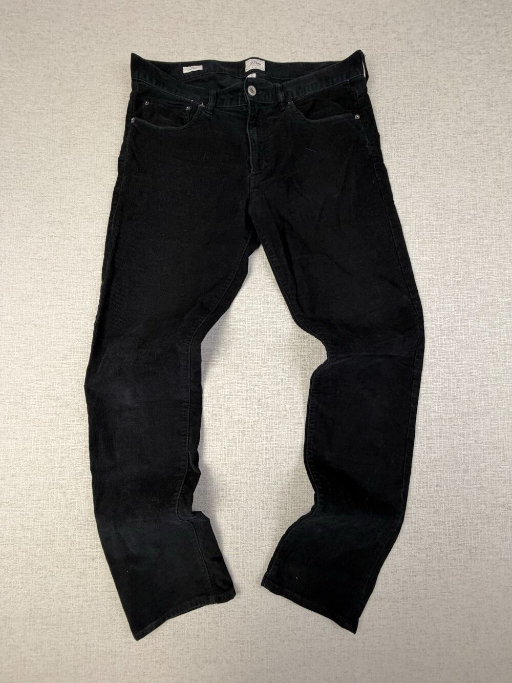 J.Crew 770 Straight Corduroy Pants Men’s 34x32 Black 5 Pocket Stretch